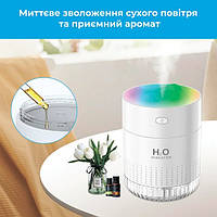 Ультразвуковий зволожувач повітря "Снігові гори" lED light humidifier H2O, аромадифузор ультразвуковий