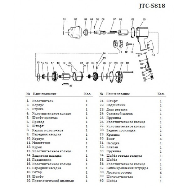 Кнопка пускова для 5818 5818-12 JTC