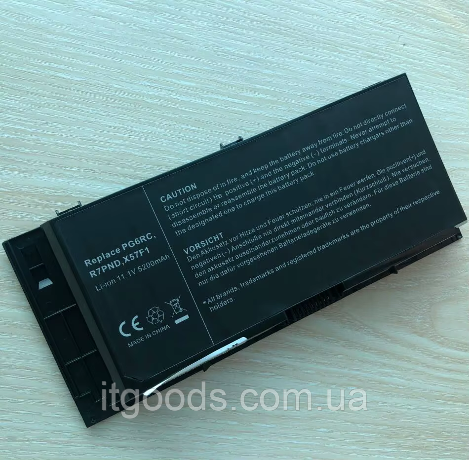 Акумулятор 5200mAh 11.1V FV993 / FJJ4W / PG6RC / R7PND для DELL Precision M6600 M6700 M6800 M4800 M4600 M4700