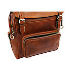 Шкіряний рюкзак — The Good Earth — Коньячно-коричневий матовий колір — Time Resistance 5232301, фото 10