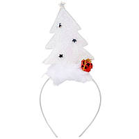 Обруч новорічний "Срібна ялинка" 26см №9139-020(12)