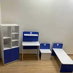 Ігрові меблі Лікарня, комплект шафа, диван, стілець Design Service (859)
