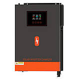 6,2 кВт Комплект резервного живлення інвертор Powmr + акумулятор LiFePO4 3,6 кВт 48V/75Ah для дому, квартири, фото 2