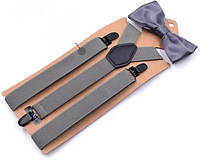 Модные подтяжки и галстук 3 зажима подтяжки Y-образной формы - 1 комплект 2,5 * 110 см