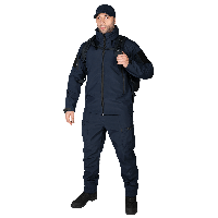 Комплект(куртка+штаны) Camotec Phantom SoftShell Navy Blue, тактический синий форменный костюм для спецслужб