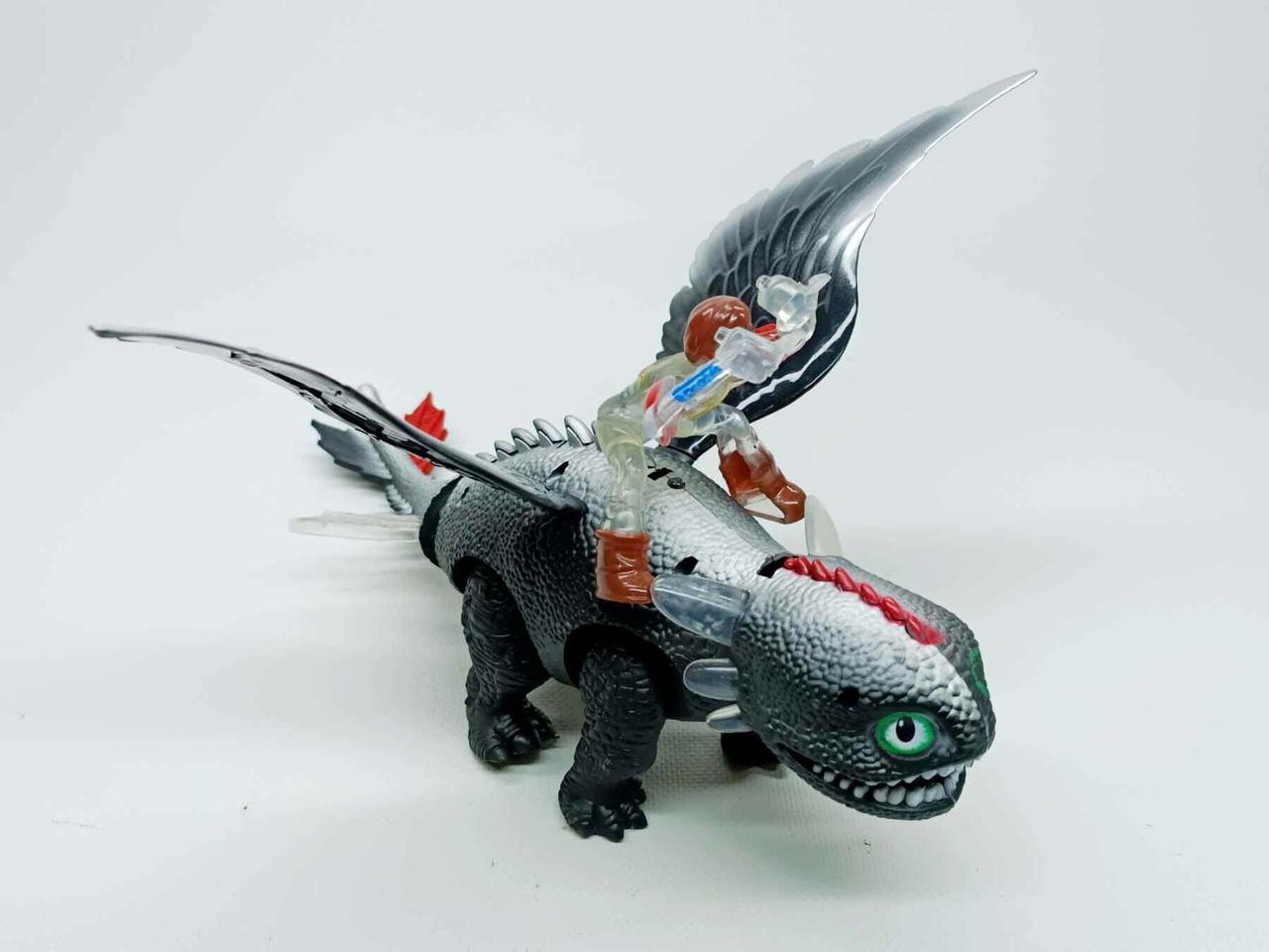Музична іграшка Star toys «Дракон Беззубик» чорний (33 см) 8808