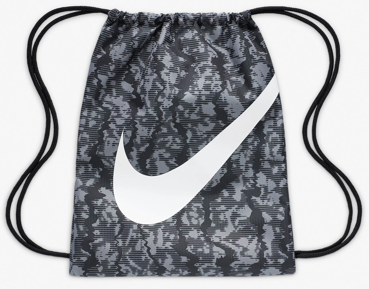Рюкзак-мішок Nike Y NK DRAWSTRING - CAT AOP FA24 12L чорний, сірий Діт 35х46 см, фото 1