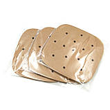 Вкладиші для аерогрилю мультипечі пергаментні комплект 30 шт 16х16 см, фото 5