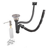 Кухонна мийка Valeso Handmade CM 58х48 R нержавіюча 3.0/0.8 5848, фото 8