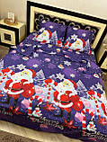 Постільна білизна бязь Санта з подарунками, фото 4
