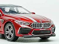 Машинка Авто експерт «BMW m8» червона, (15 см), світло, звук 69270-2, фото 6