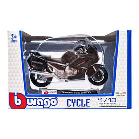 Дитяча модель Мотоцикла "Yamaha FJR 1300 AS" Bburago 18-51030-20 масштаб 1:18, Toyman
