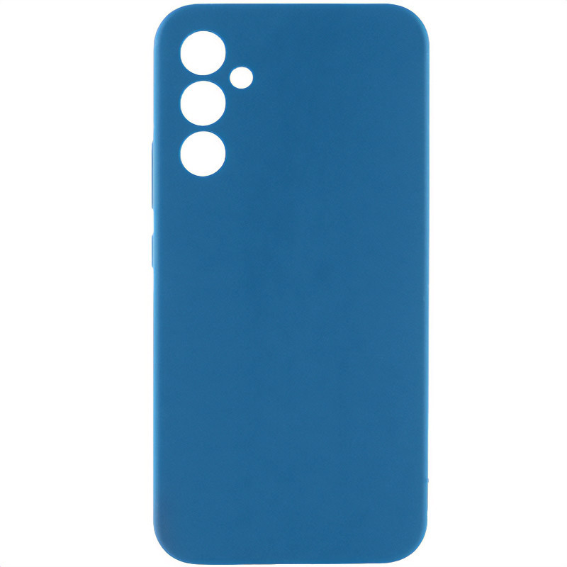 Чохол Silicone Cover Lakshmi Full Camera (AAA) no Logo для Samsung Galaxy A36 5G | Синій / Denim Blue