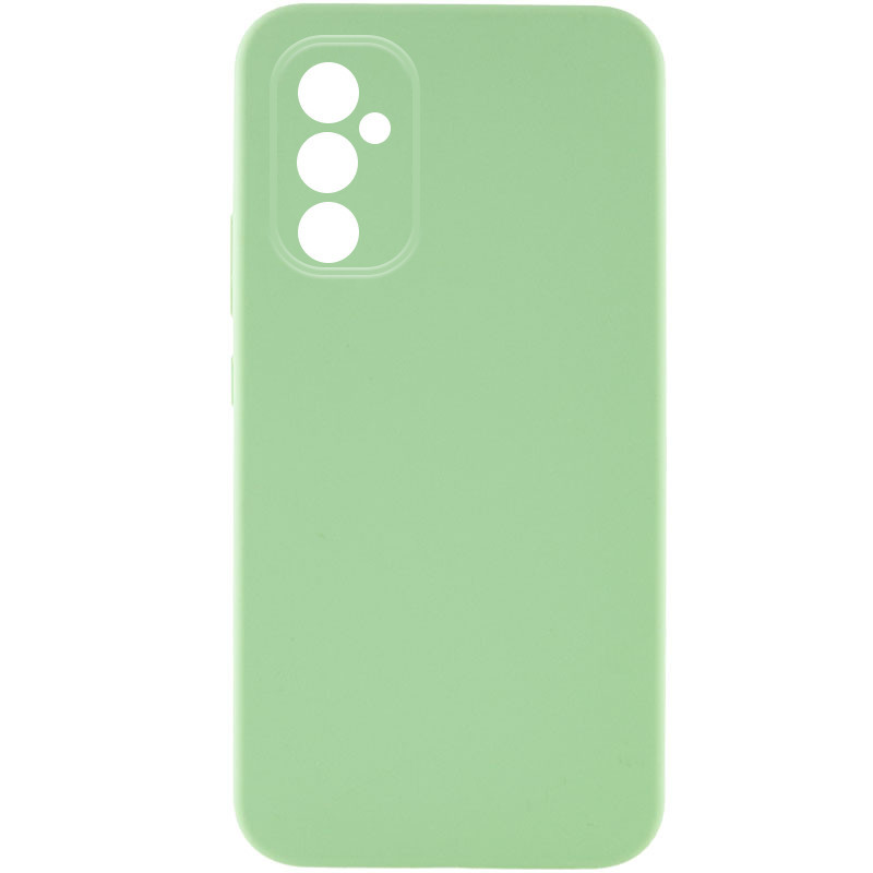 Чохол Silicone Cover Lakshmi Full Camera (AA) для Samsung Galaxy A56 5G | Мікрофібра Ментоловый / Mint