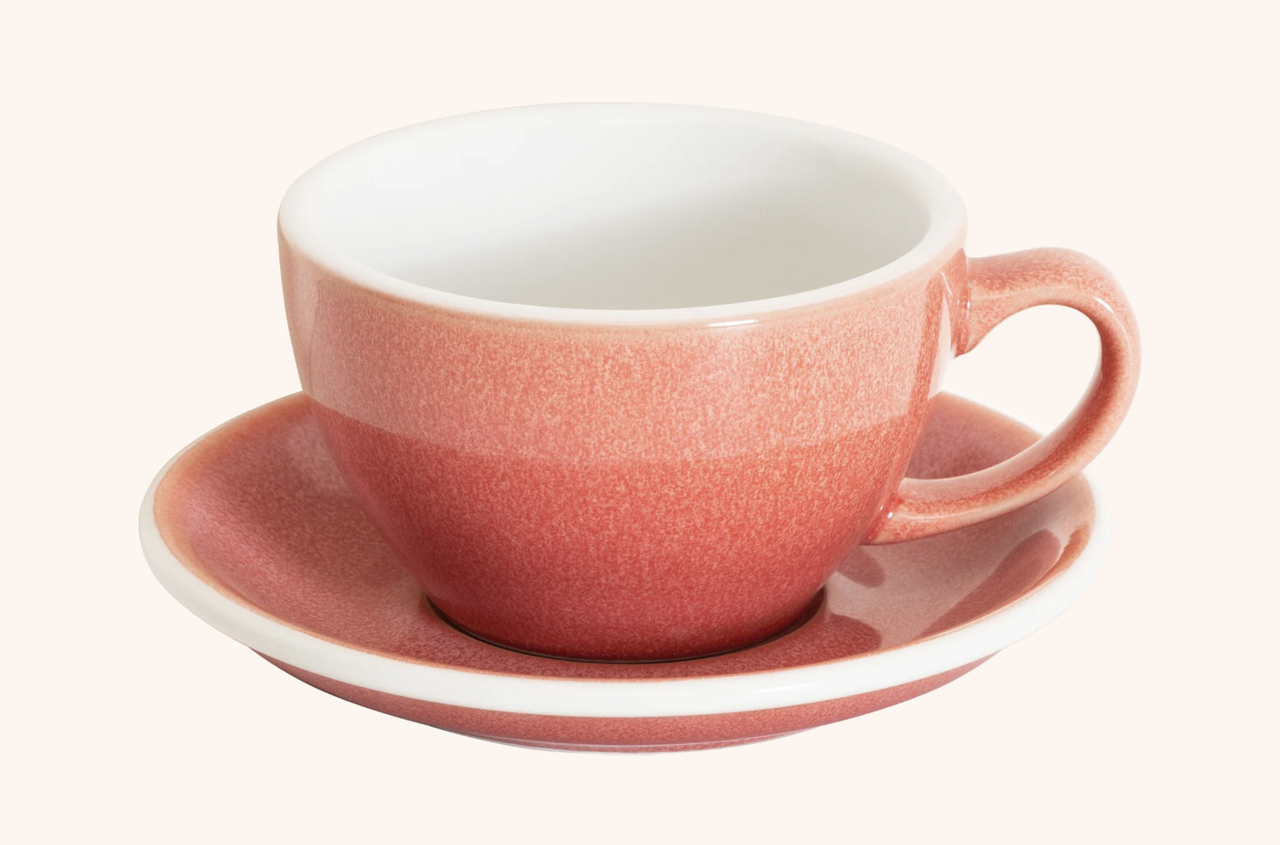 LOVERAMICS EGG Potter Latte Cup (беррі) чашка і блюдце Латте 300 мл