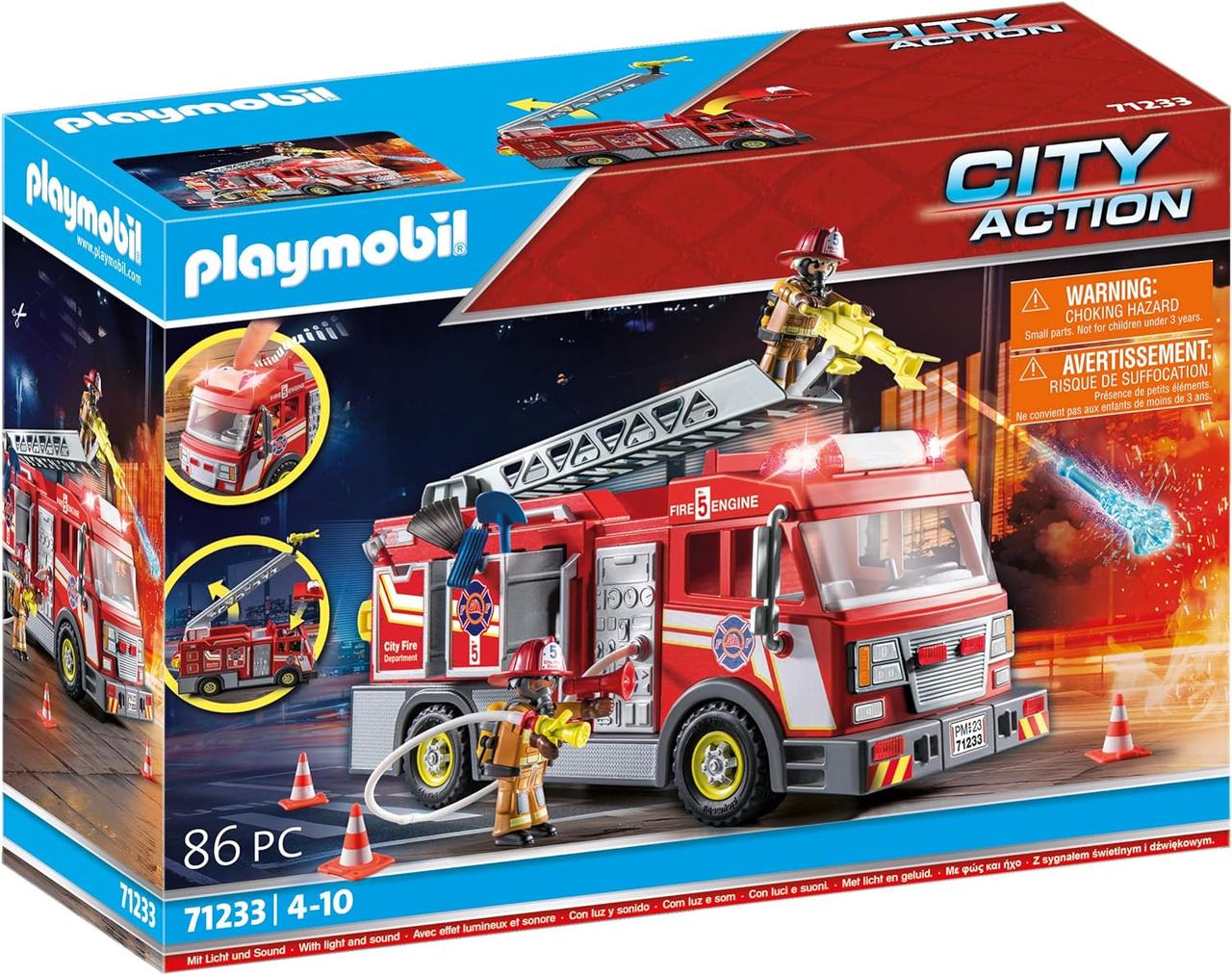Уцінка набір Playmobil City Майк Пожежна машина 71233