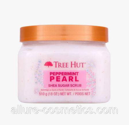 Цукровий скраб з олією ши Tree Hut Peppermint Sugar Scrub 510g, фото 1