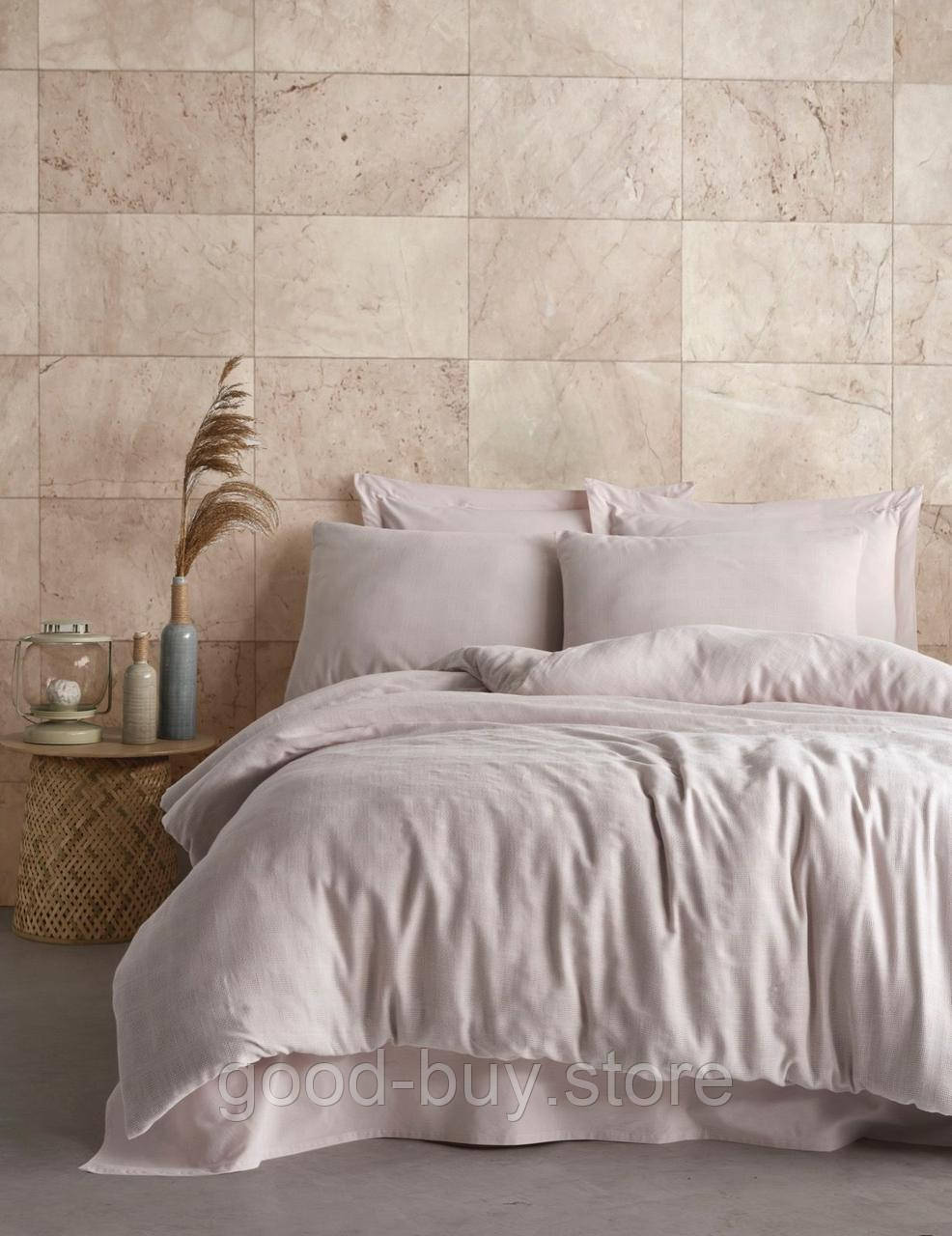 Постільна білизна Saheser Volante bej євро 200х220