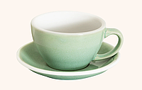 LOVERAMICS EGG Potter Latte Cup (базілік) чашка і блюдце Латте 300 мл