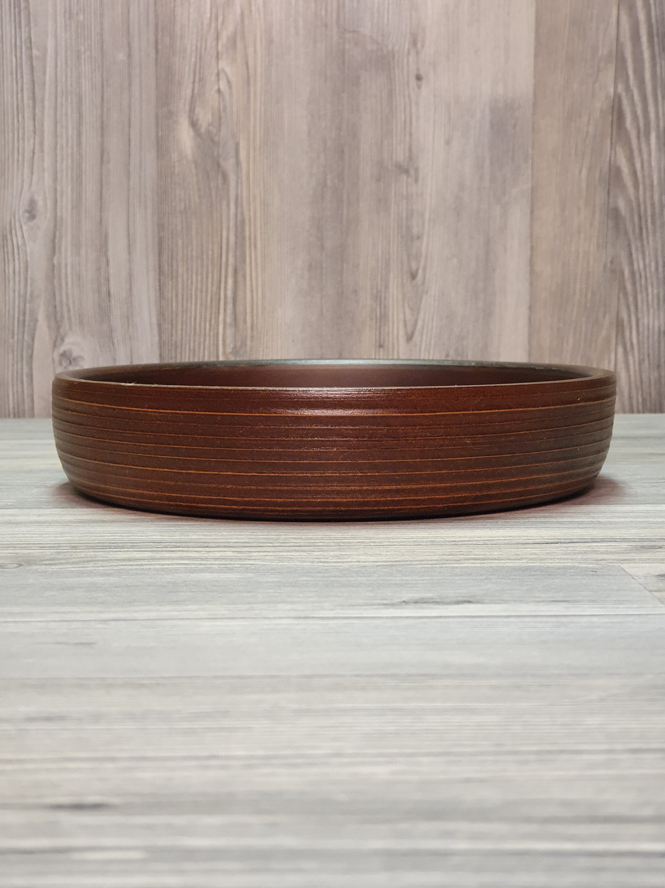 Кеци 18 см, сковорода без кришки, без ручок, грузинська, з червоної глини, (глиняна)