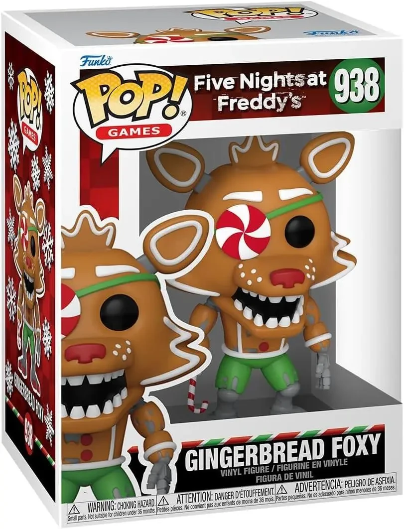 Фігурка 5 ночей з Фредді Лис Funko Pop Five Nights at Freddy's Holiday Gingerbread Foxy