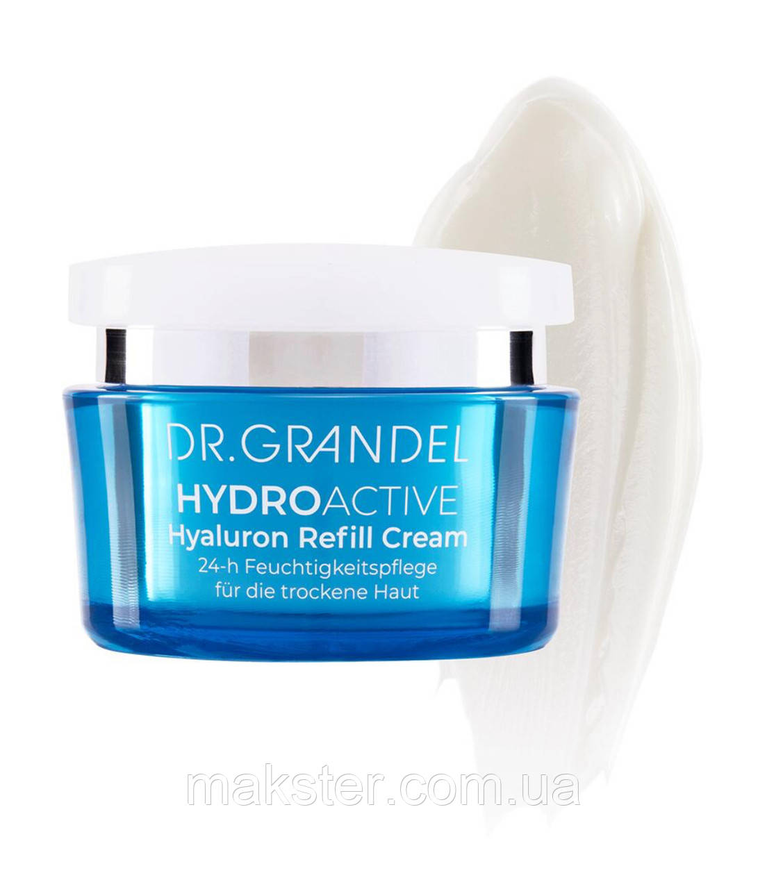 Зволожуючий легкий крем 24г діі з філер ефектом Dr. Grandel Hyaluron Refill Cream, 50 мл