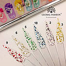 Гель-фарба із сухоцвітами Global Fashion Flower Gel 09, 5 г, фото 5
