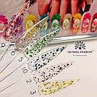 Гель-фарба із сухоцвітами Global Fashion Flower Gel 09, 5 г, фото 6