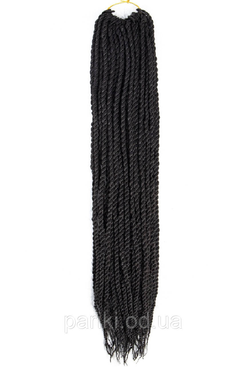30 кос Сенегальські 60см. 100гр. Тон1  "Twist Hair"