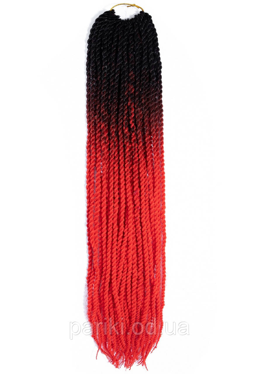 30 кос Сенегальські 60см. 100гр. Омбре2  "Twist Hair"