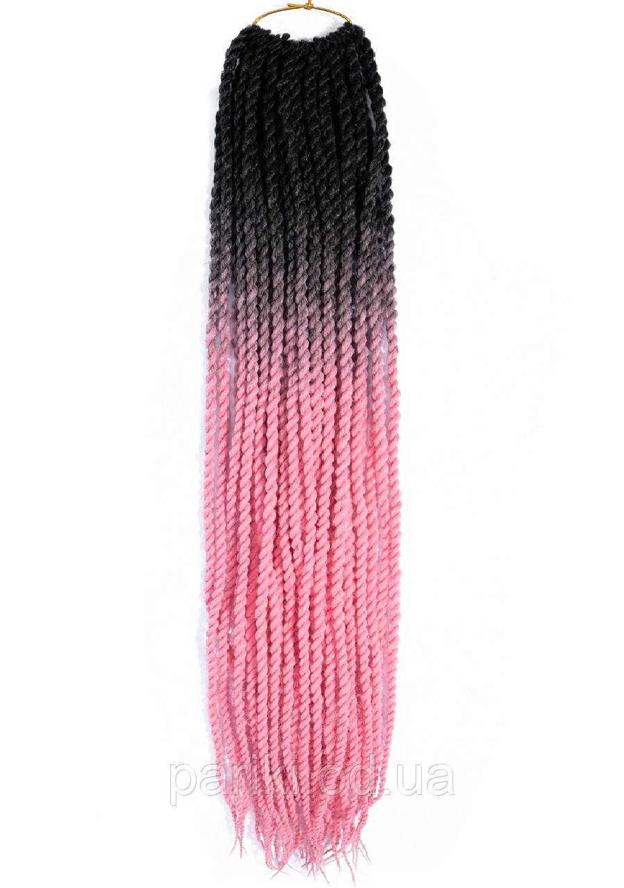 30 кос Сенегальські 60см. 100гр. Омбре2  "Twist Hair"