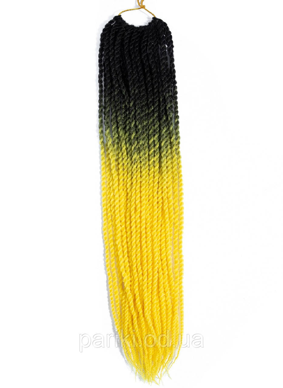 30 кос Сенегальські 60см. 100гр. Омбре2  "Twist Hair"