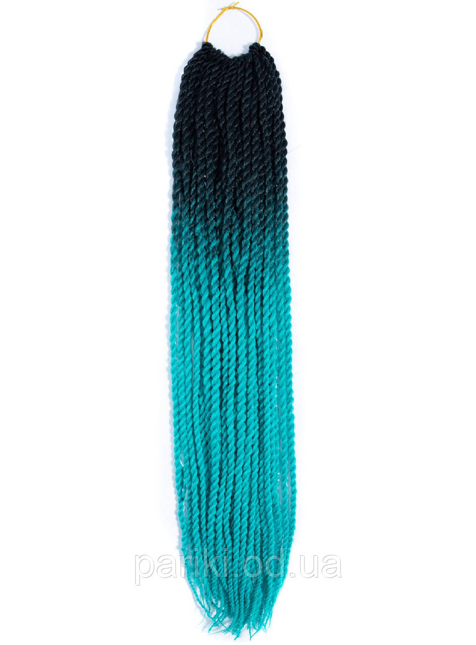 30 кос Сенегальські 60см. 100гр. Омбре2  "Twist Hair"