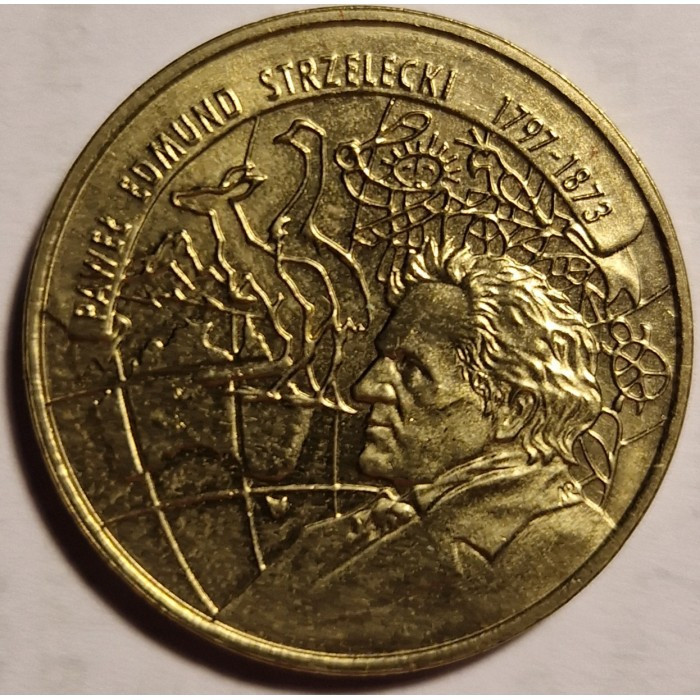 Польща 2 злотих, 1997 Польські мандрівники та дослідники - Павло Едмунд Стшелецький (1797 - 1873) №2875