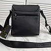 Модна чоловіча сумка-кросбоді Armani зі шкіри, фото 4