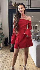 Жіноча сукня; Кольори: чорний, молоко, червоний; Розміри: 42-44, 44-46;