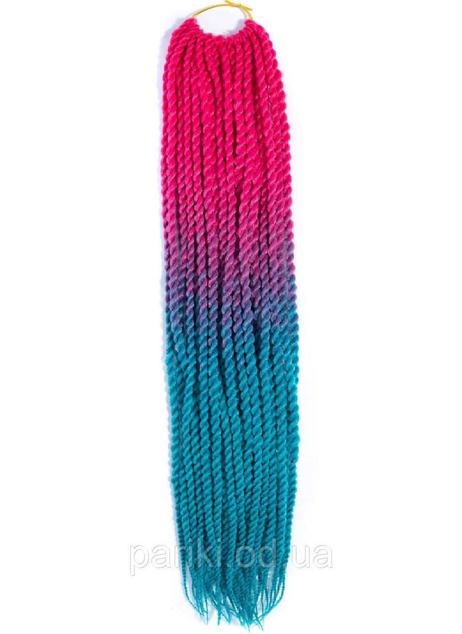 30 кос Сенегальські 60см. 100гр. Омбре2  "Twist Hair"