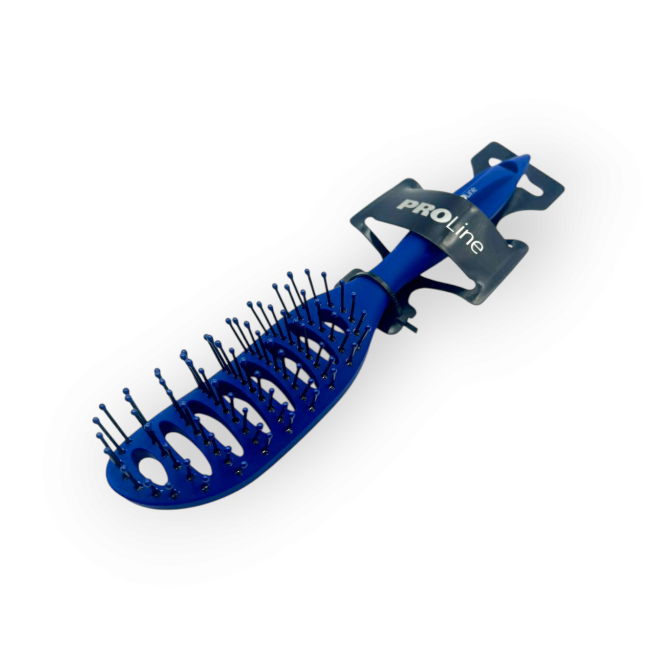 Гребінець-щітка масажний вигнутий PROLINE для розплутування та укладання волосся. Ергономічна продувна щітка., фото 1