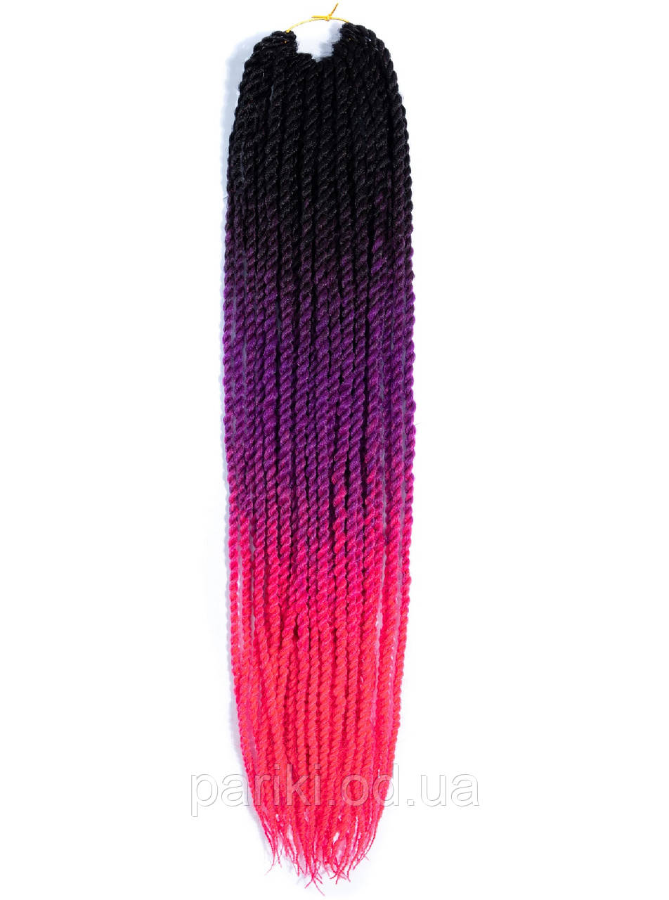 30 кос Сенегальські 60см. 100гр. Омбре3  "Twist Hair"