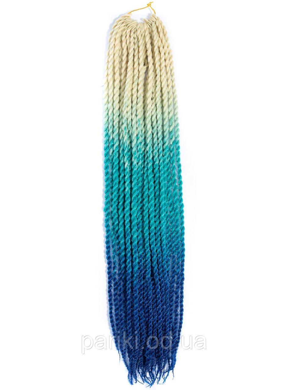 30 кос Сенегальські 60см. 100гр. Омбре3  "Twist Hair"
