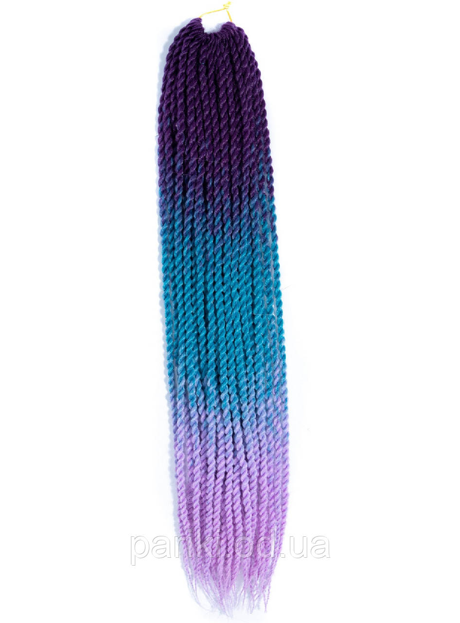 30 кос Сенегальські 60см. 100гр. Омбре3  "Twist Hair"