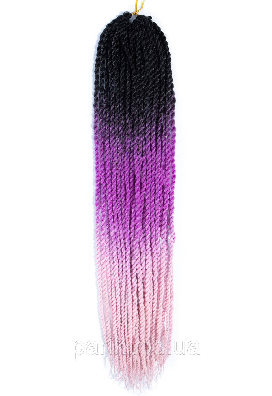 30 кос Сенегальські 60см. 100гр. Омбре3  "Twist Hair"