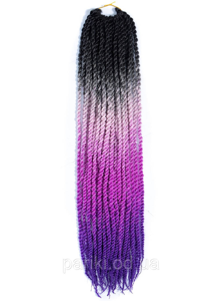 30 кос Сенегальські 60см. 100гр. Омбре4  "Twist Hair"