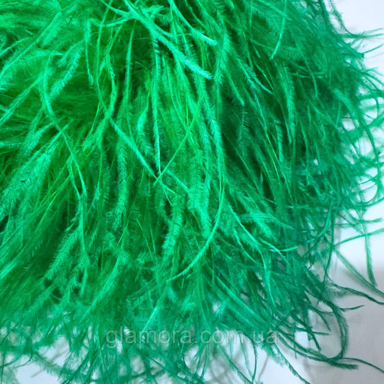 Боа страусине п'ятишарове, довжина 1,8 м, колір Grass Green