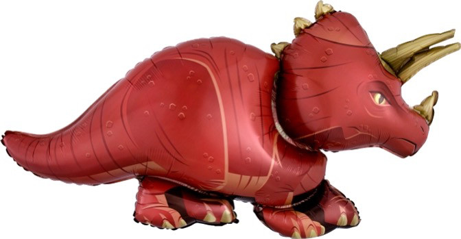 Динозаври фольговані  кульки з гелієм. Triceratops Dinosaur 106х60 см, фото 1