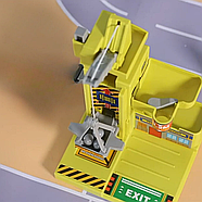 Іграшковий будівельний майданчик кран, ліфт, машика, динозаври, фото 2