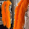 Боа з пера страуса п'ятишарове, довжина 1,8 м, колір  Light Orange, фото 5