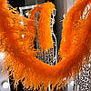 Боа з пера страуса п'ятишарове, довжина 1,8 м, колір  Light Orange, фото 7