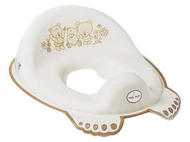 Накладка дитяча антиковзка на сидіння унітазу Teddy Bear beige