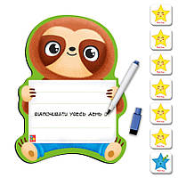 Магнітна дошка "Лінівець" з маркером Vladi Toys VT3601-22 (укр.) ХІТМАРТ Іграшки